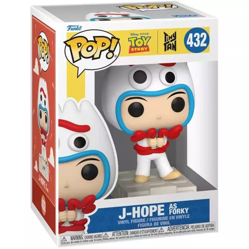 Funko Pop! J-Hope as Forky #432 Disney Pixar Toy Story Tiny Tan Box