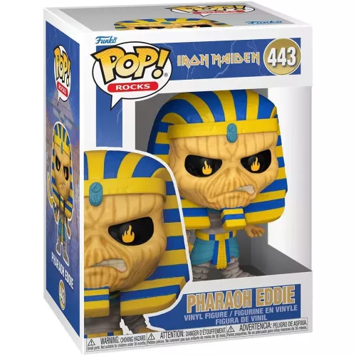 Funko Pop! Pharaoh Eddie #443 Iron Maiden Rocks Vinyl Figure Box