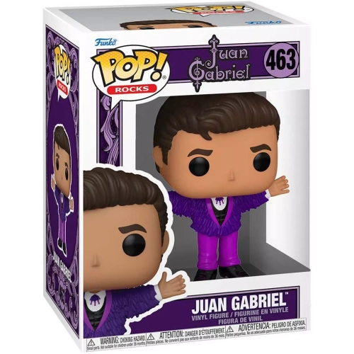 Funko Pop! Juan Gabriel #463 Purple Outfit Rocks Vinyl Figure Box