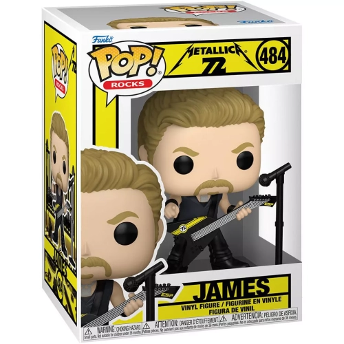 Funko Pop! James #484 Metallica 72 Rocks Vinyl Figure Box