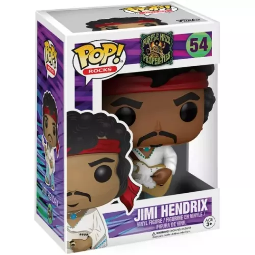 Funko Pop! Jimi Hendrix #54 Purple Haze Proper-Ties Box