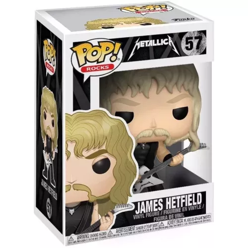 Funko Pop! James Hetfield #57 Metallica Rocks Vinyl Figure Box