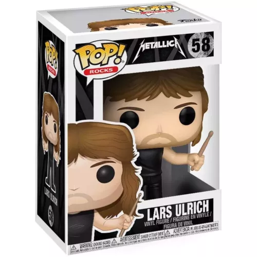 Funko Pop! Lars Ulrich #58 Metallica Rocks Vinyl Figure Box