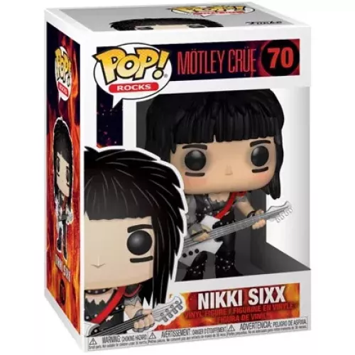 Funko Pop! Nikki Sixx #70 Mötley Crüe Rocks Vinyl Figure Box