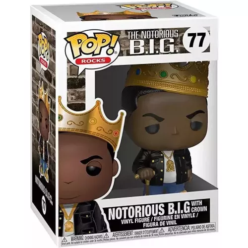 Funko Pop! Notorious B.I.G. with Crown #77 The Notorious B.I.G. Box