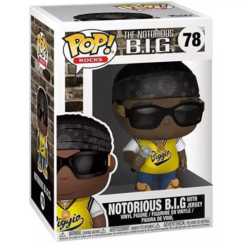 Funko Pop! Notorious B.I.G. with Jersey #78 The Notorious B.I.G. Box
