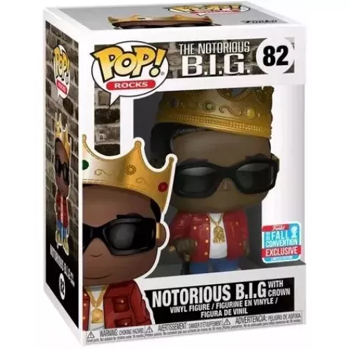 Funko Pop! Notorious B.I.G. with Crown #82 The Notorious B.I.G. Box