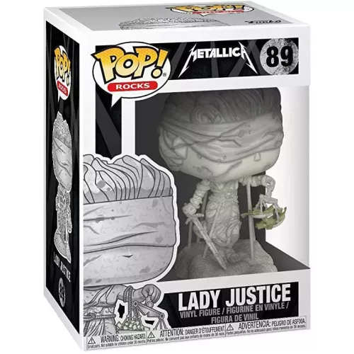 Funko Pop! Lady Justice #89 Metallica Rocks Vinyl Figure Box
