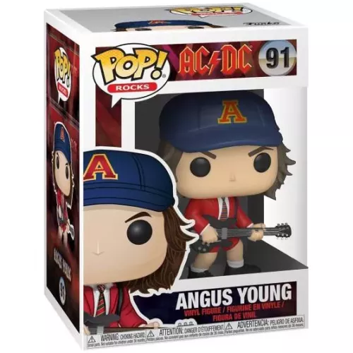 Funko Pop! Angus Young #91 Red Jacket AC/DC Rocks Vinyl Figure Box