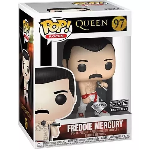 Funko Pop! Freddie Mercury #97 Diamond Collection Queen Box