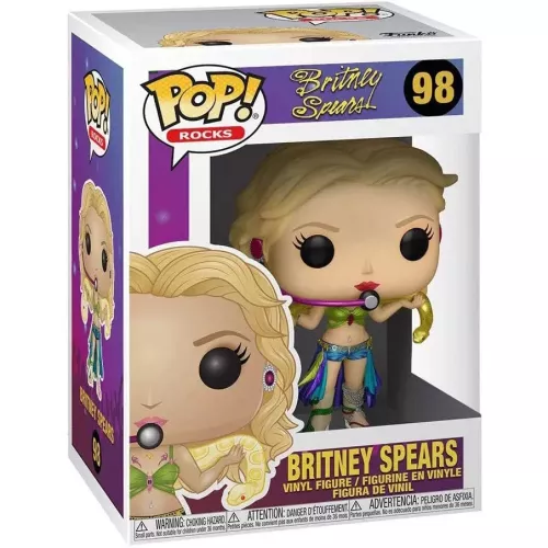 Funko Pop! Britney Spears #98 Metallic Rocks Vinyl Figure Box