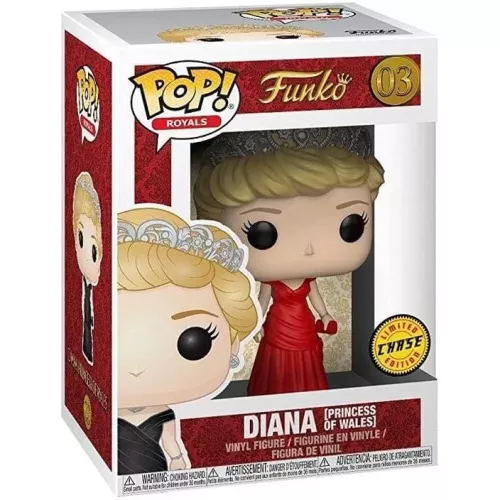 Funko Pop! Diana [Princess of Wales] #03 Red Chase Box