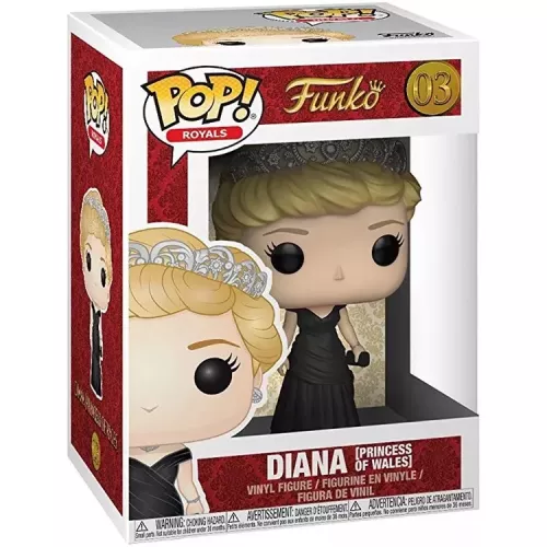 Funko Pop! Diana [Princess of Wales] #03 Royals Vinyl Figure Box