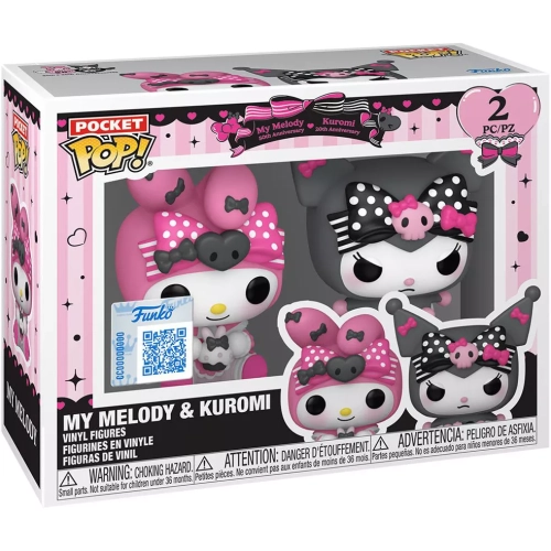 Funko Pop! My Melody 2 Pack My Melody 50th Anniversary Kuromi 20th Anniversary Box