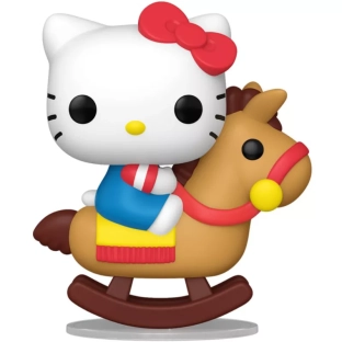 Hello Kitty on Rocking Horse image