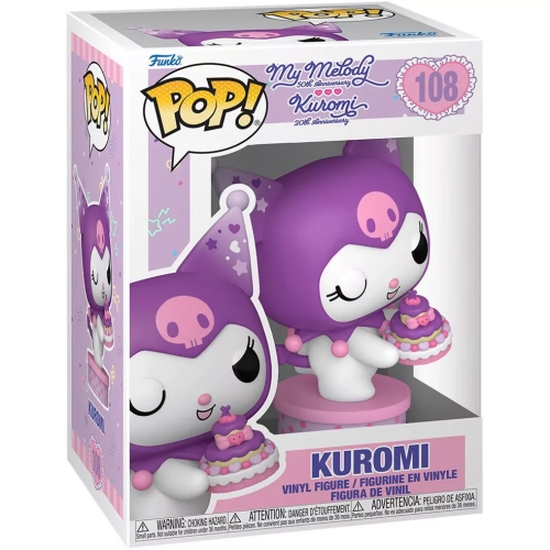 Funko Pop! Kuromi #108 with Cake My Melody 50th Anniversary Kuromi 20th Anniversary Box