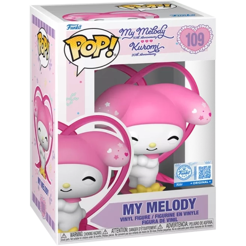 Funko Pop! My Melody #109 with Ribbon My Melody 50th Anniversary Kuromi 20th Anniversary Box