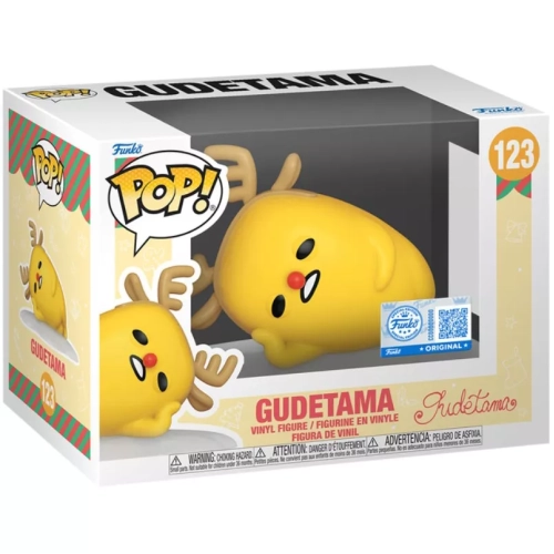 Funko Pop! Gudetama #123 Reindeer Outfit Sanrio Vinyl Figure Box