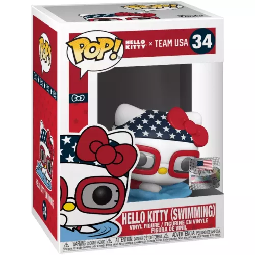 Funko Pop! Hello Kitty (Swimming) #34 Hello Kitty x Team USA Box