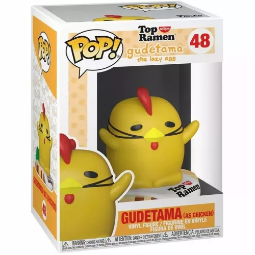 Funko Pop! Gudetama (as Chicken) #48 Nissin Top Ramen Gudetama The Lazy Egg Box