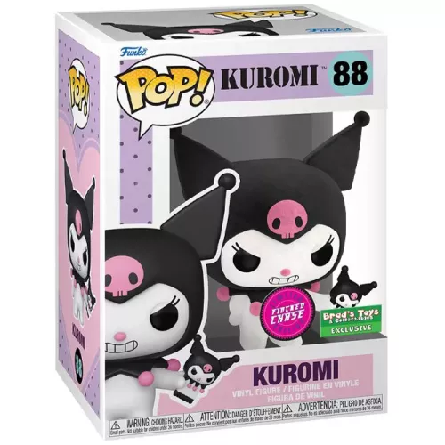 Funko Pop! Kuromi #88 with Phone Chase Flocked Sanrio Box