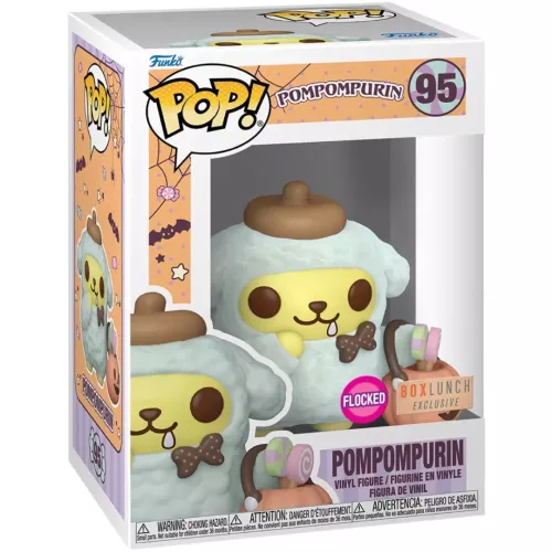 Funko Pop! Pompompurin #95 Halloween Flocked Poppompurin Box