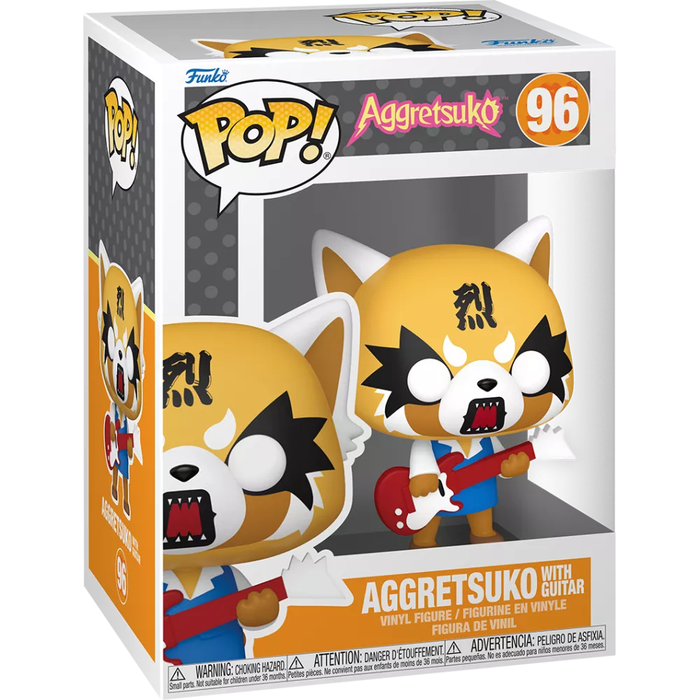 Aggretsuko with Guitar Box