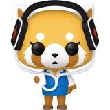 Aggretsuko with Headphones