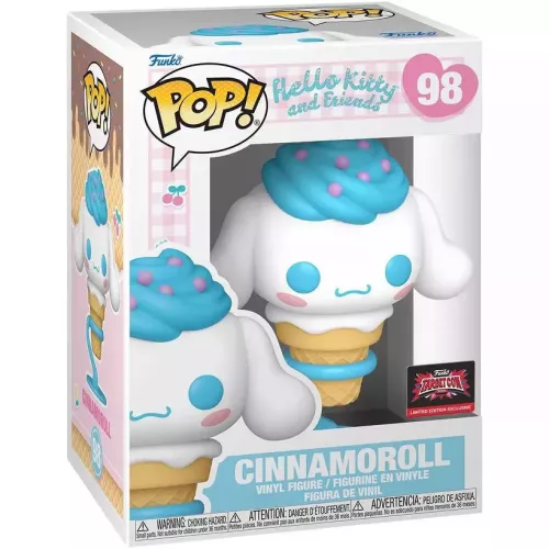 Funko Pop! Cinnamoroll #98 as Ice Cream Hello Kitty and Friends Box