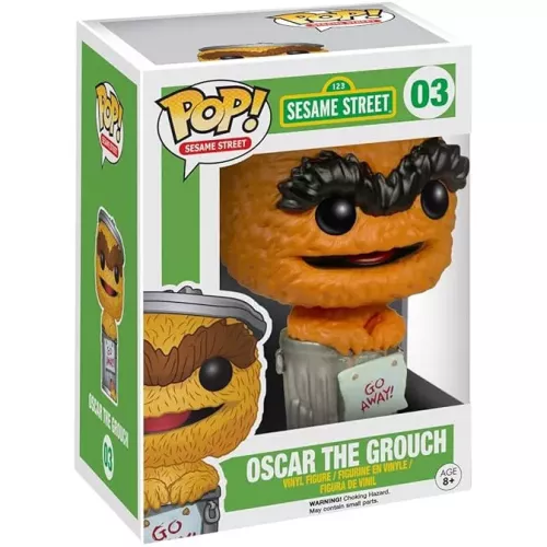 Funko Pop! Oscar the Grouch #03 Orange 123 Sesame Street Box