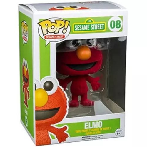 Funko Pop! Elmo #08 Flocked 123 Sesame Street Vinyl Figure Box