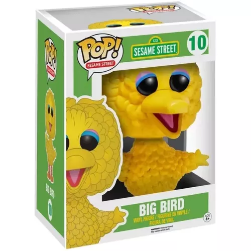 Funko Pop! Big Bird #10 6 Inch 123 Sesame Street Vinyl Figure Box