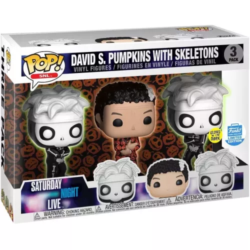 Funko Pop! Skeleton 3 Pack Glows in the Dark Saturday Night Live Box