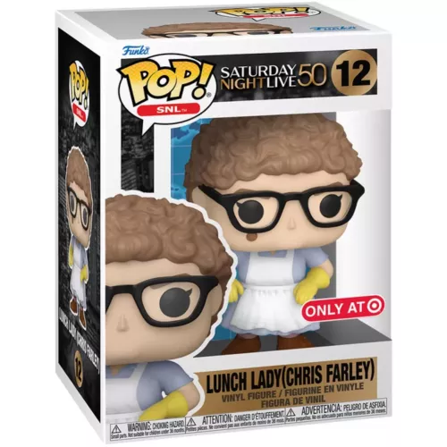 Funko Pop! Lunch Lady(Chris Farley) #12 Saturday Night Live 50 Box