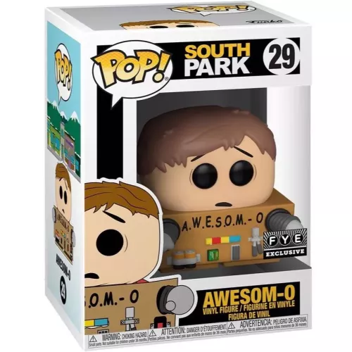 Funko Pop! Awesom-O #29 Unmasked South Park Vinyl Figure Box
