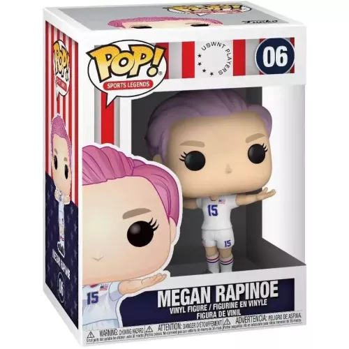 Funko Pop! Megan Rapinoe #06 USWNT Players Sports Legends Box