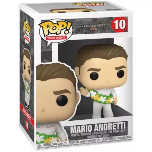 Funko Pop! Mario Andretti #10 Sports Legends Vinyl Figure Box