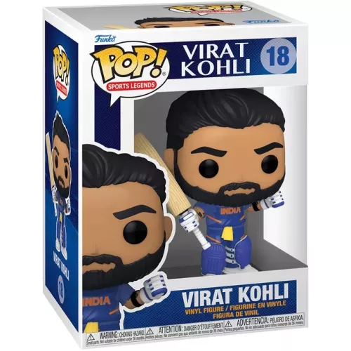 Funko Pop! Virat Kohli #18 Sports Legends Vinyl Figure Box