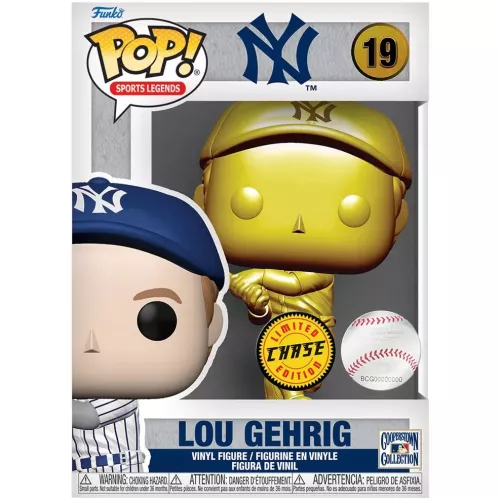 Funko Pop! Lou Gehrig #19 Chase Gold New York Yankees Box