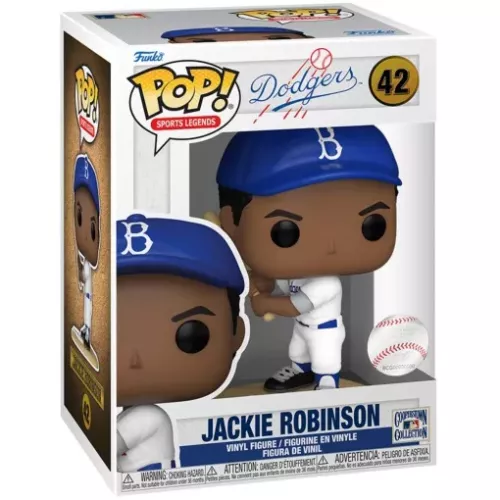 Funko Pop! Jackie Robinson #42 Batting Brooklyn Dodgers Box