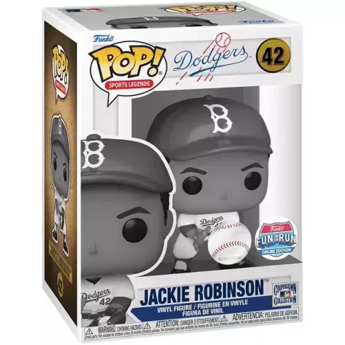 Funko Pop! Jackie Robinson #42 Fielding Black and White Box