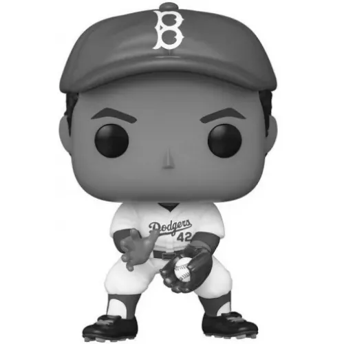 Funko Pop! Jackie Robinson #42 Fielding Black and White