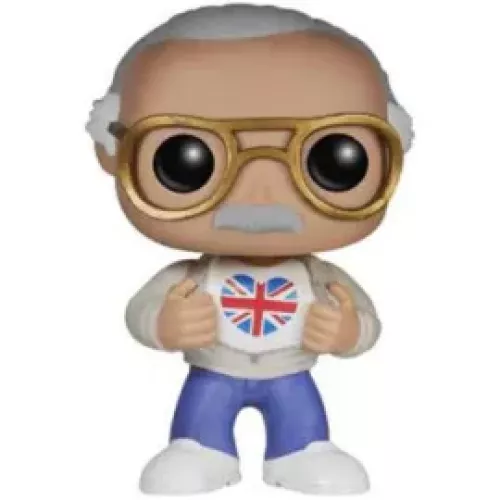 Funko Pop! Stan Lee #02 British Flag Shirt Stan Lee Collectibles Com Convention Exclusive