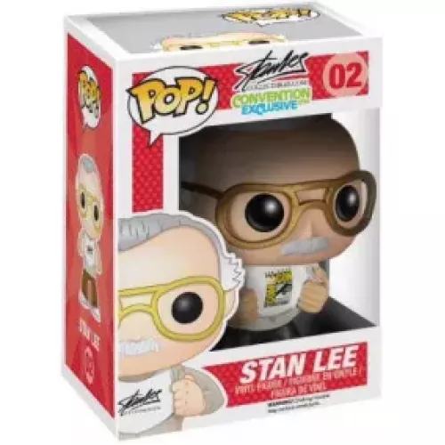 Funko Pop! Stan Lee #02 SDCC White Shirt Stan Lee Collectibles Com Convention Exclusive Box