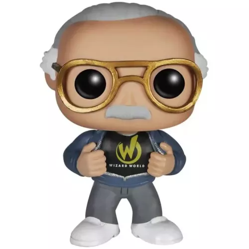 Funko Pop! Stan Lee #02 Wizard World Black Shirt Stan Lee Collectibles Com Convention Exclusive