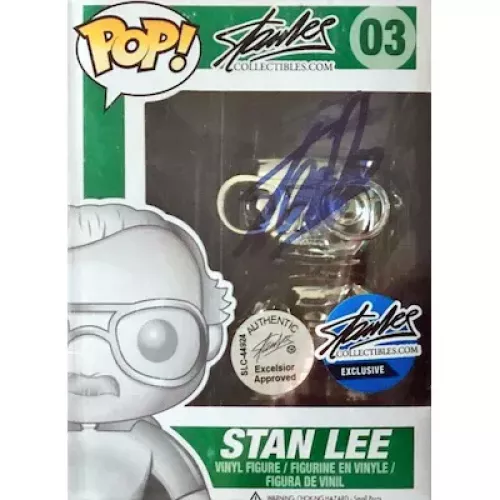 Funko Pop! Stan Lee #03 Superhero Silver Platinum Stan Lee Collectibles Com Box