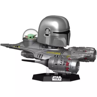 The Mandalorian in N1 Starfighter (with Grogu) image
