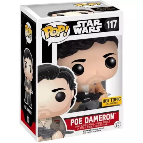 Funko Pop! Poe Dameron #117 Resistance Star Wars Vinyl Figure Box