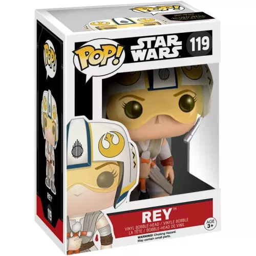 Funko Pop! Rey #119 Helmet Star Wars Vinyl Figure Box