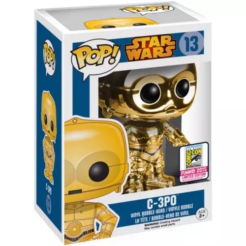 Funko Pop! C-3PO #13 Metallic Chrome Star Wars Vinyl Figure Box